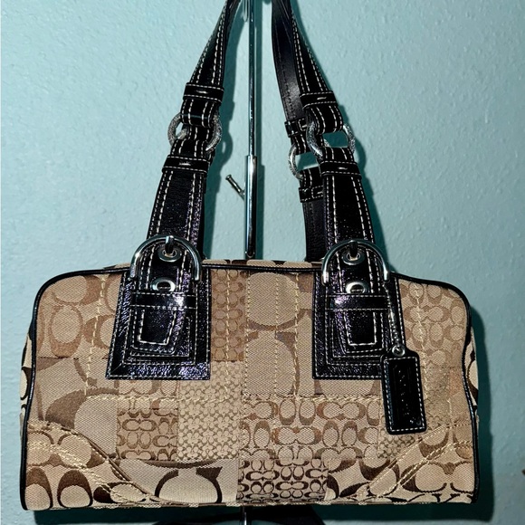 *RARE* Coach Patchwork Satchel Bag - EEUC - Picture 1 of 6
